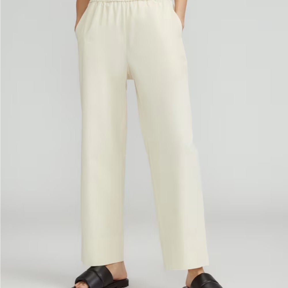 NEW NWT Everlane The Easy pants bone beige color size 2 - Picture 6 of 6